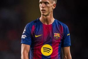 出战国家德比成疑！巴萨官方：奥尔莫左腿比目鱼肌受伤