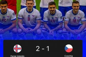 谁能想到！世界第136法罗群岛2-1世界第39捷克，实现世预赛3连胜