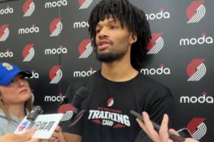 夏普谈杨瀚森:他传球很好我终结很棒 我俩多打比赛化学反应会更好