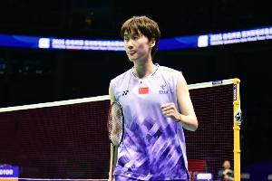 丹麦羽毛球公开赛女单次轮：陈雨菲0-2不敌米娅，遭遇淘汰