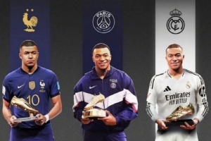 创造历史！姆巴佩是首位夺得欧洲金靴、欧冠金靴、世界杯金靴球员