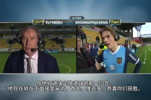 从小就是帅小伙！约克雷斯17年瑞典杯的采访！