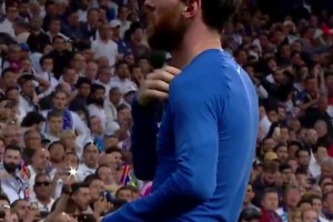 经典的西班牙国家德比，属于梅西世界名画