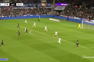 曼城落后！佛朗哥兜射死角中柱破门，特拉福德飞扑无能为力