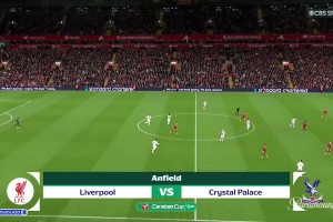 【集锦】联赛杯-萨尔双响纳洛染红 十人利物浦0-3水晶宫遭淘汰