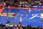 够硬气！杰伦-布朗弧顶命中回应三分&个人已经30+